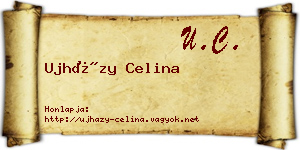 Ujházy Celina névjegykártya
